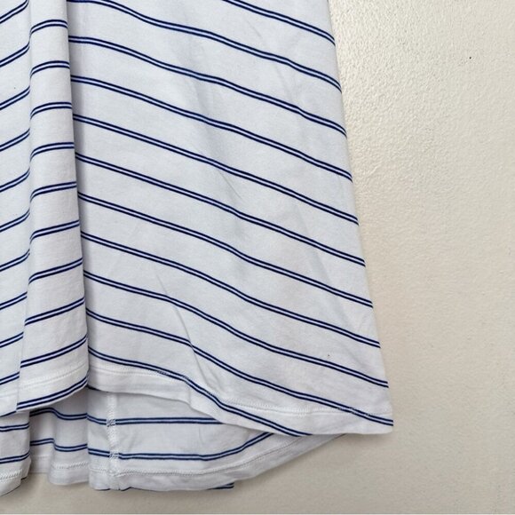 Kit And Ace Womens Small Striped Sleeveless Tank Top White and Blue - Picture 5 of 12
